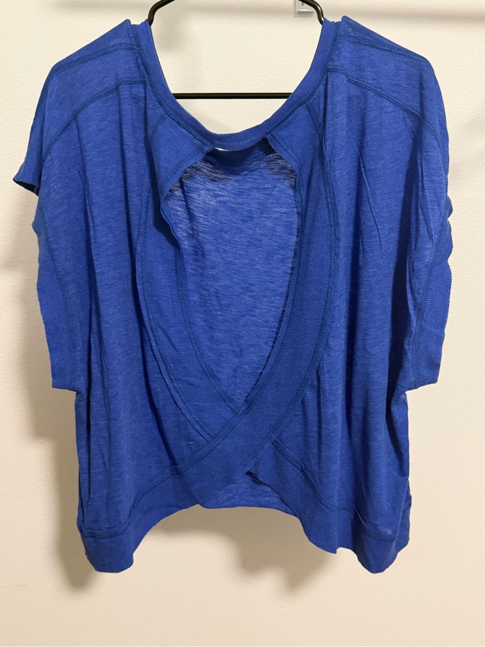 FP Movement by Free People Electric Blue Short Sleeve Scoop Tee - Picture 4 of 4